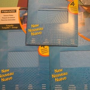 Texture Plates. Set of 3 = 12 different textures.